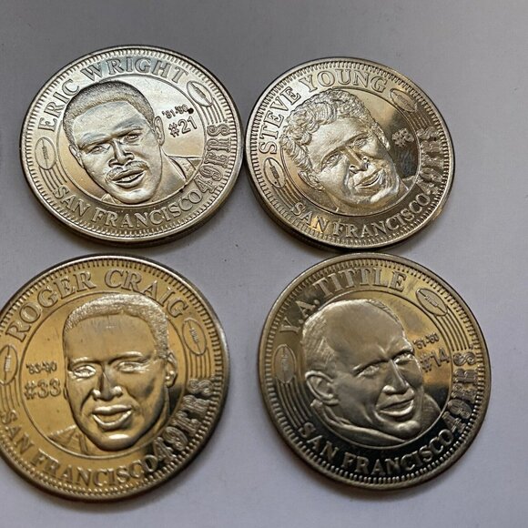 San Francisco 49ers then and now 1994-95 collectable coins 8 of 20 Lot #21 - Picture 3 of 6